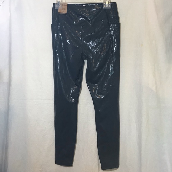 NEW Victoria’s Secret PINK * Shiny Grey Ultimate High Waist Legging Pants NWT M - Picture 3 of 13
